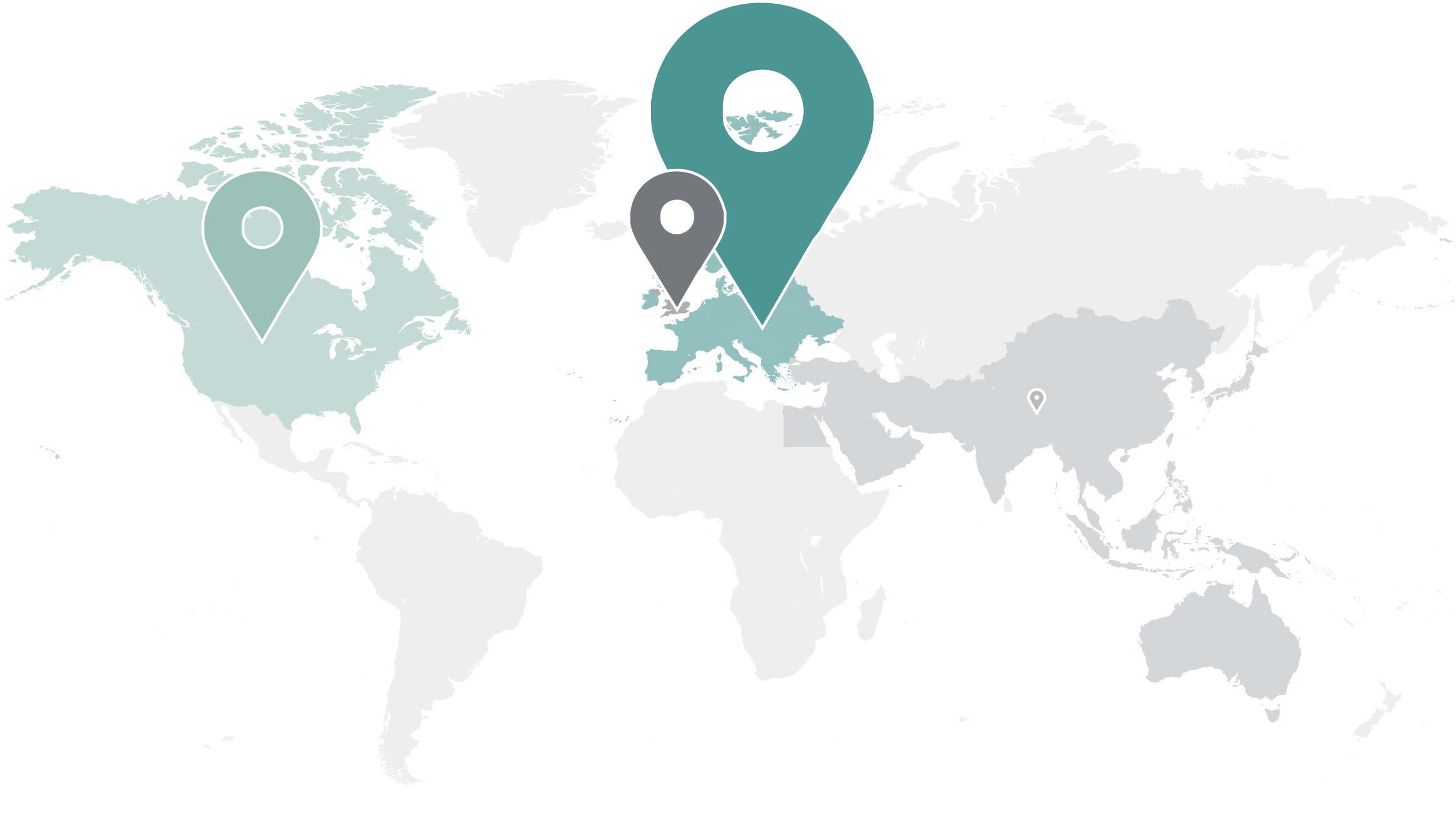 Investors by region map