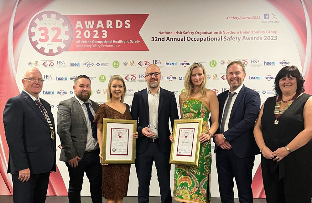 Suir Engineering picked up two awards at the NISO Annual H&S Awards 2023